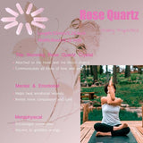 YATOJUZI quartz rose, détails de surface polis facilitant la prise en main.