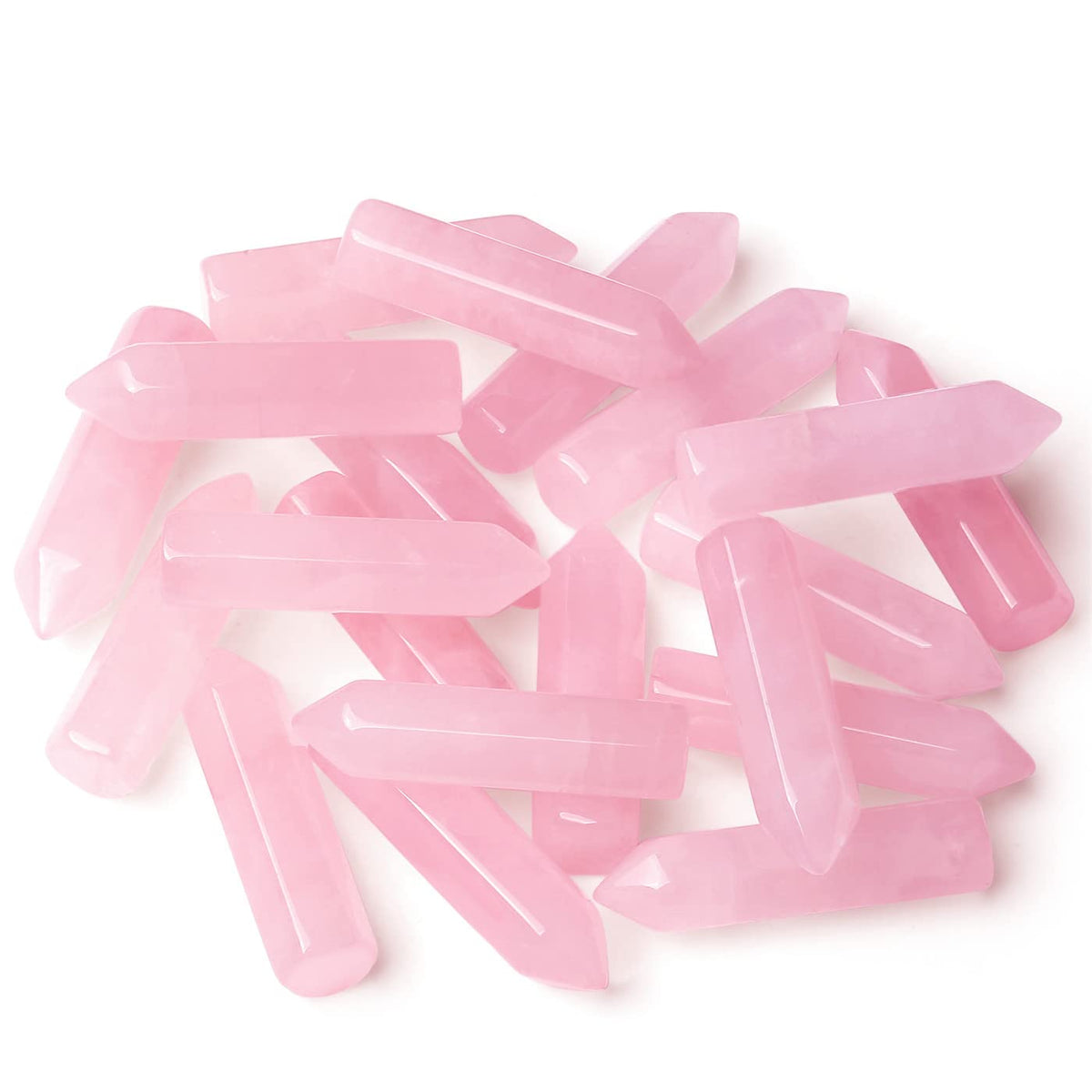 YATOJUZI quartz rose – pierres polies idéales pour méditation et équilibre.