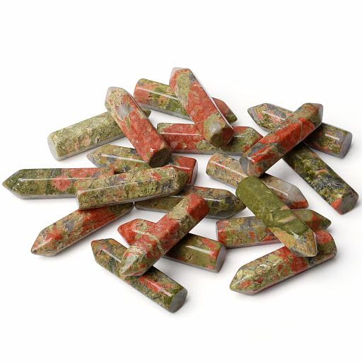 YATOJUZI Unakite – pierres naturelles 20 pièces pour méditation et équilibre.
