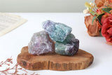 YATOJUZI Rainbow Fluorite arc-en-ciel, pierre brute pour méditation et concentration.