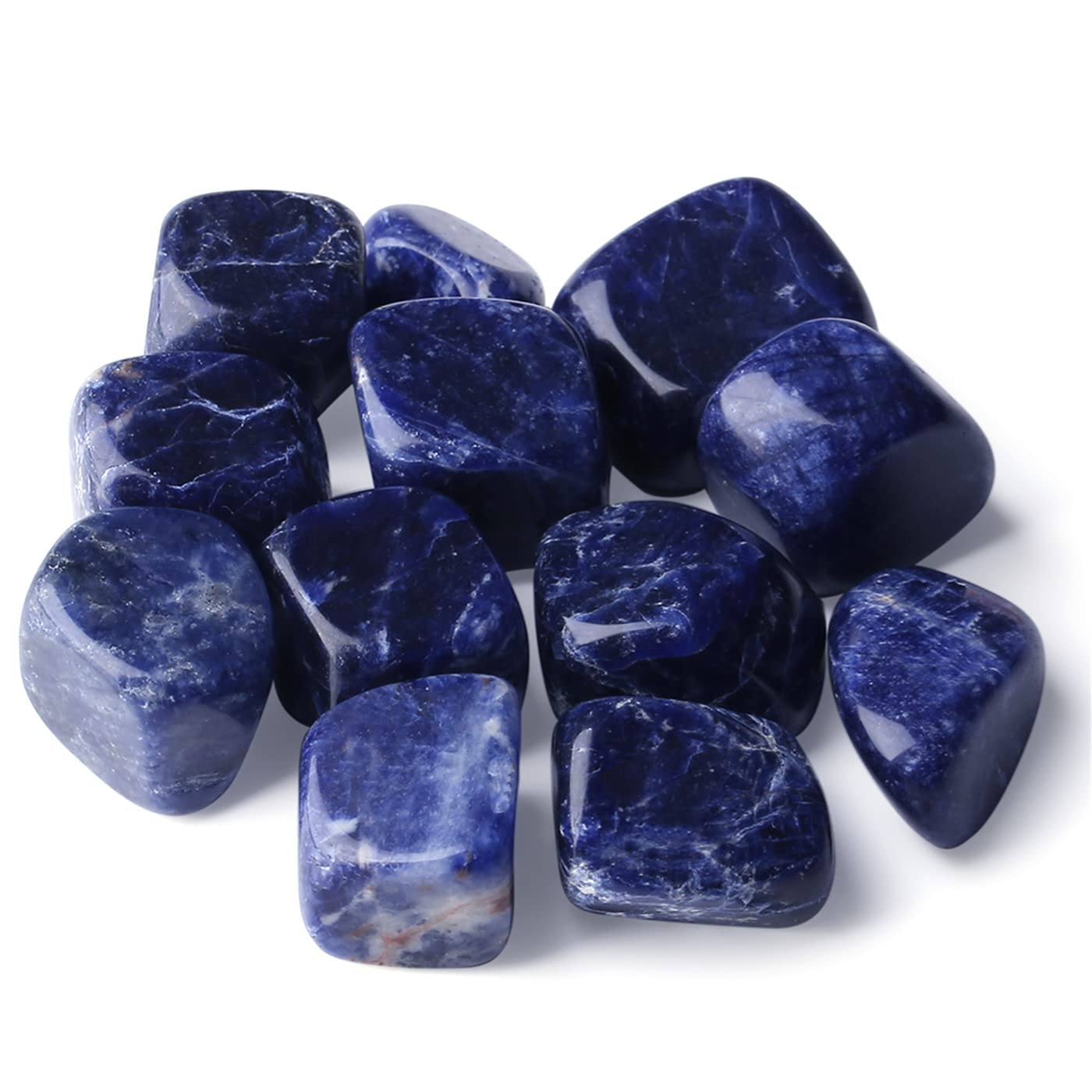 YATOJUZI sodalite bleue, pierre polie, idéale pour méditation et calme.