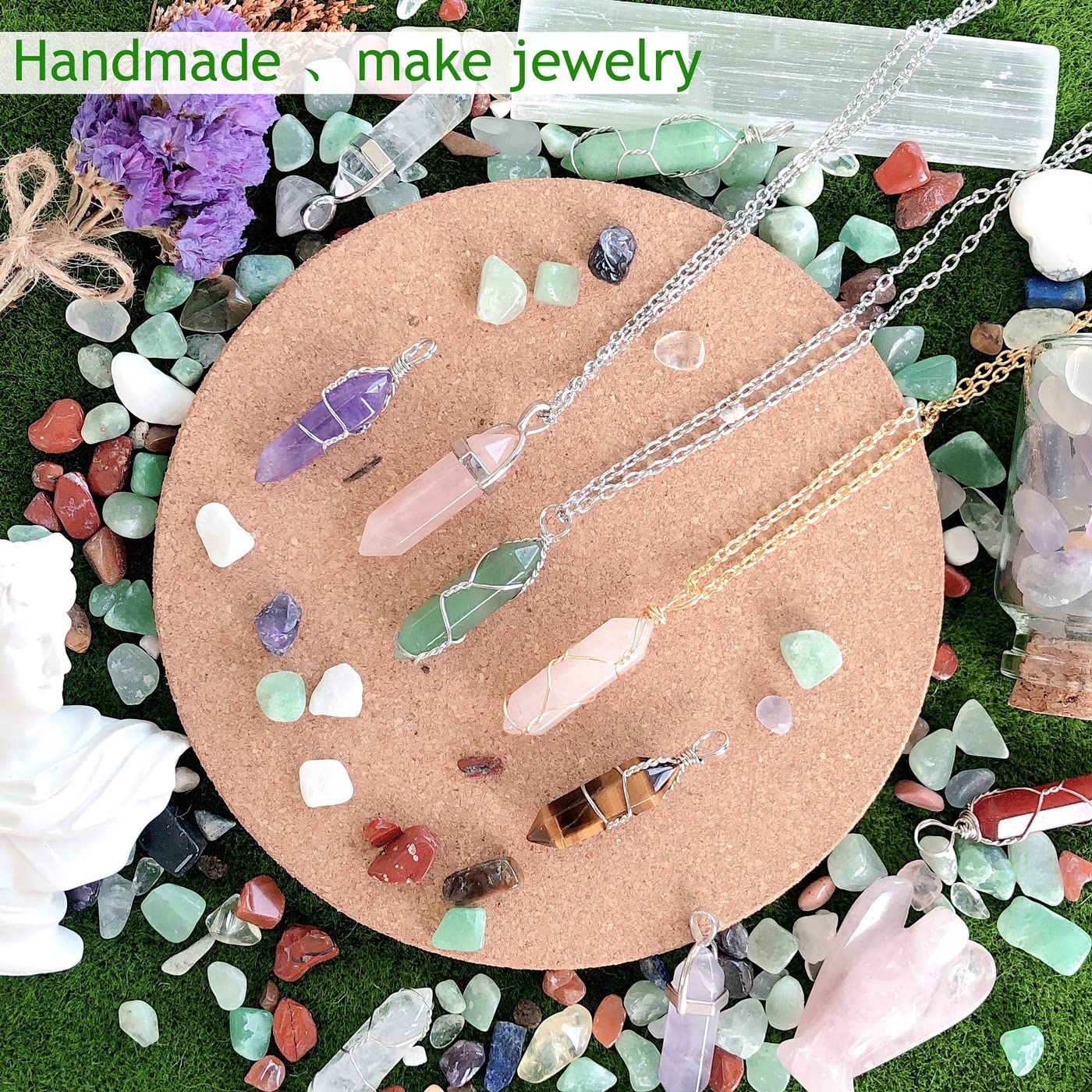 Bâton YATOJUZI en aventurine verte, vitalité et harmonie du cœur.