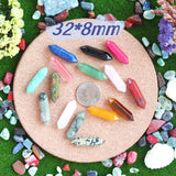 YATOJUZI lapis lazuli avec pointe hexagonale, intuition et communication.