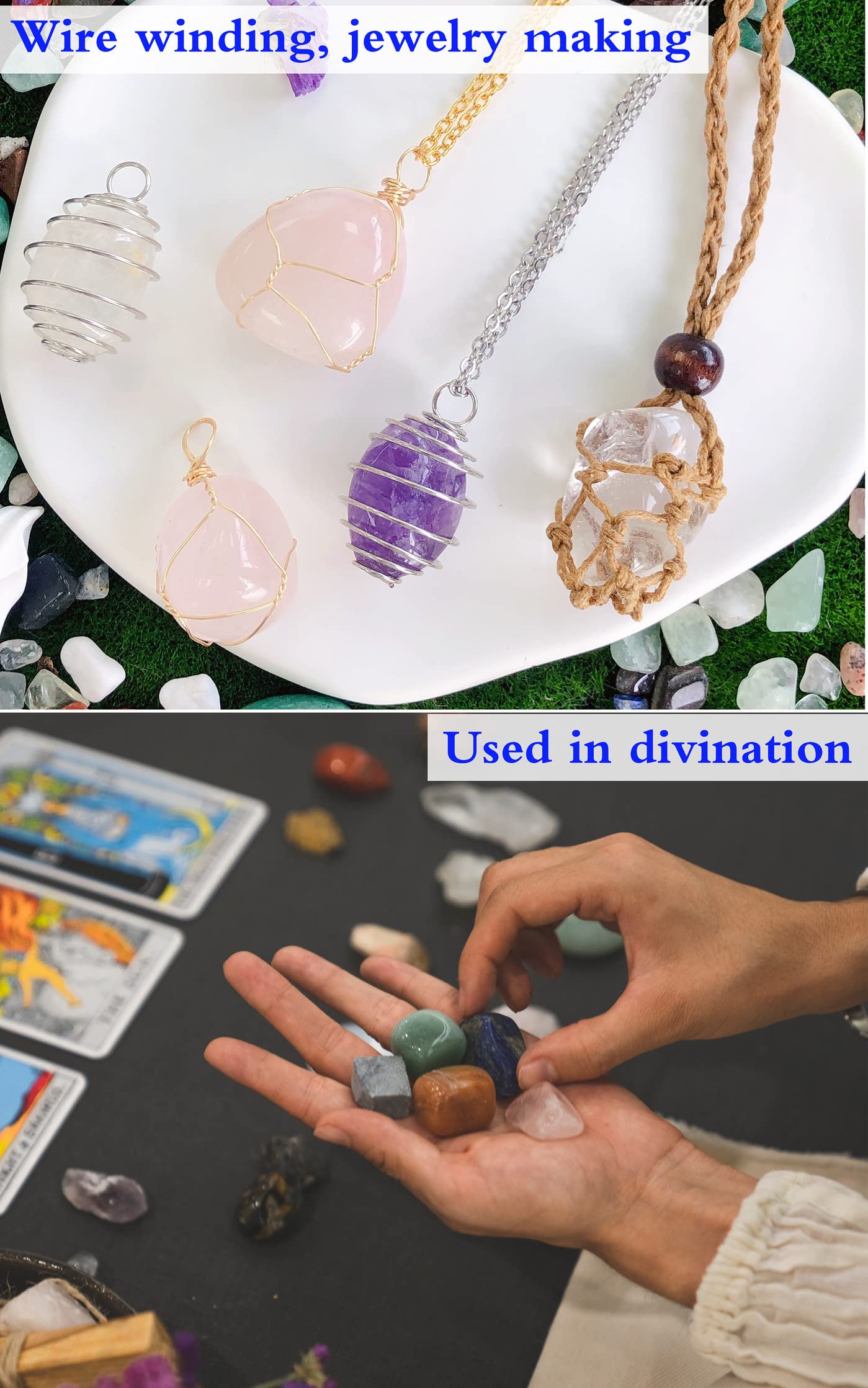 YATOJUZI fluorite pierres roulées pour concentration et équilibre