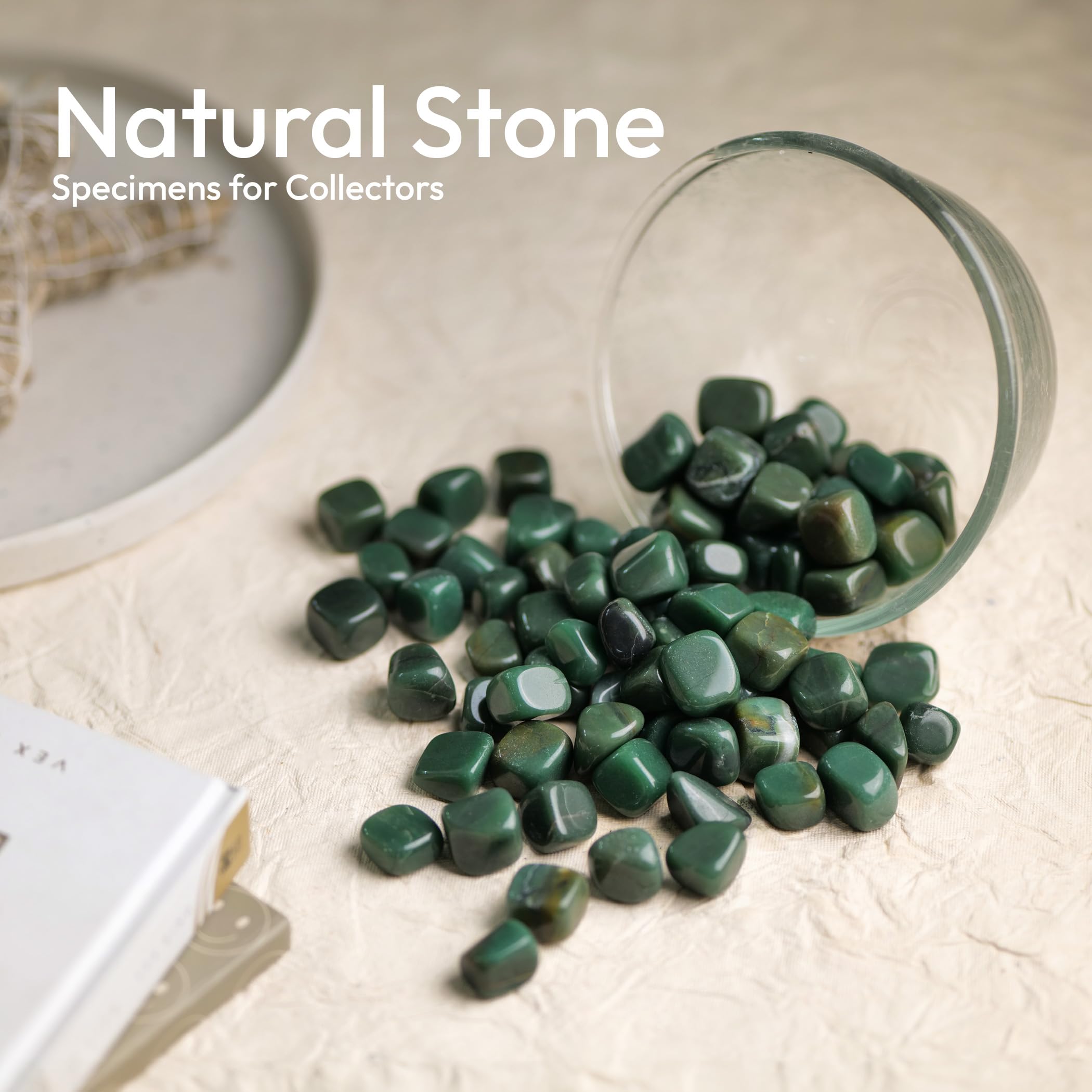 YATSKIA aventurine verte – pierres polies prêtes pour décoration.