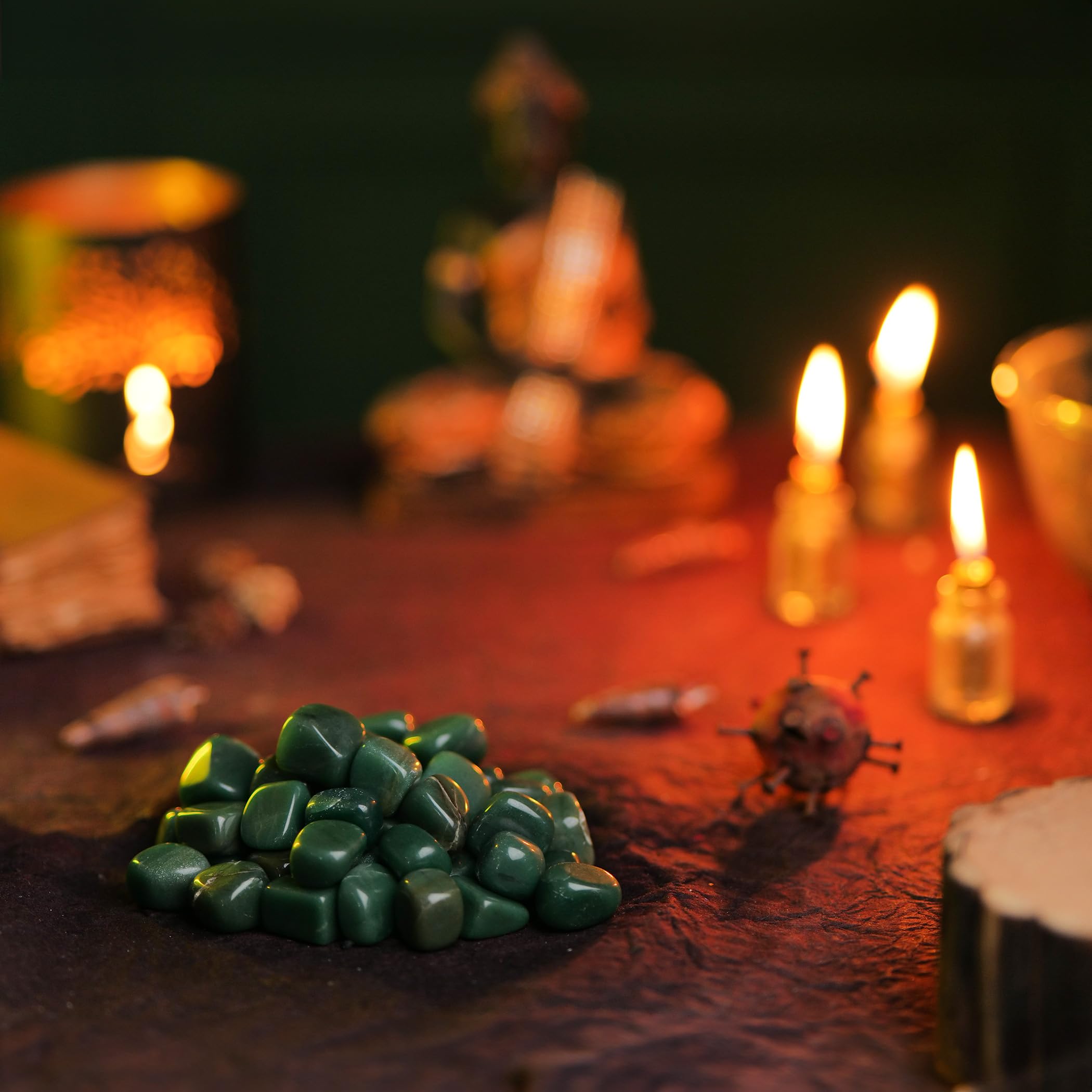 Pierres pour bijoux YATSKIA aventurine verte — idées de création.