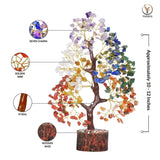 YATSKIA Déco polyvalente – arbre cristaux pour intérieur et bureau.