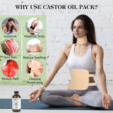 Ensemble castor YBHMO – huile et packs coton pour une routine bien-être.