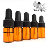 Lot Year of Plenty goutteurs en verre – 12 pièces compatibles flacons 5ml.