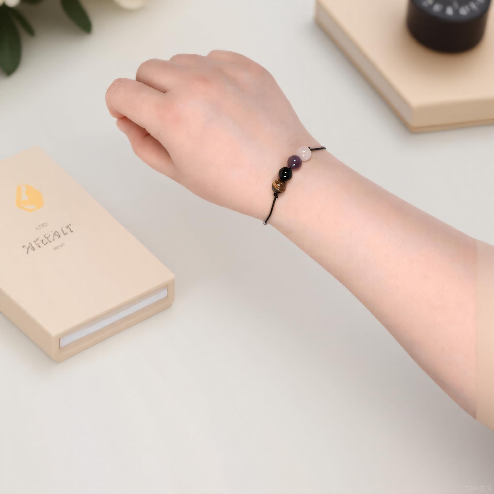 YECRUX bracelet cristal aventurine verte, soutient optimisme et harmonie au quotidien.
