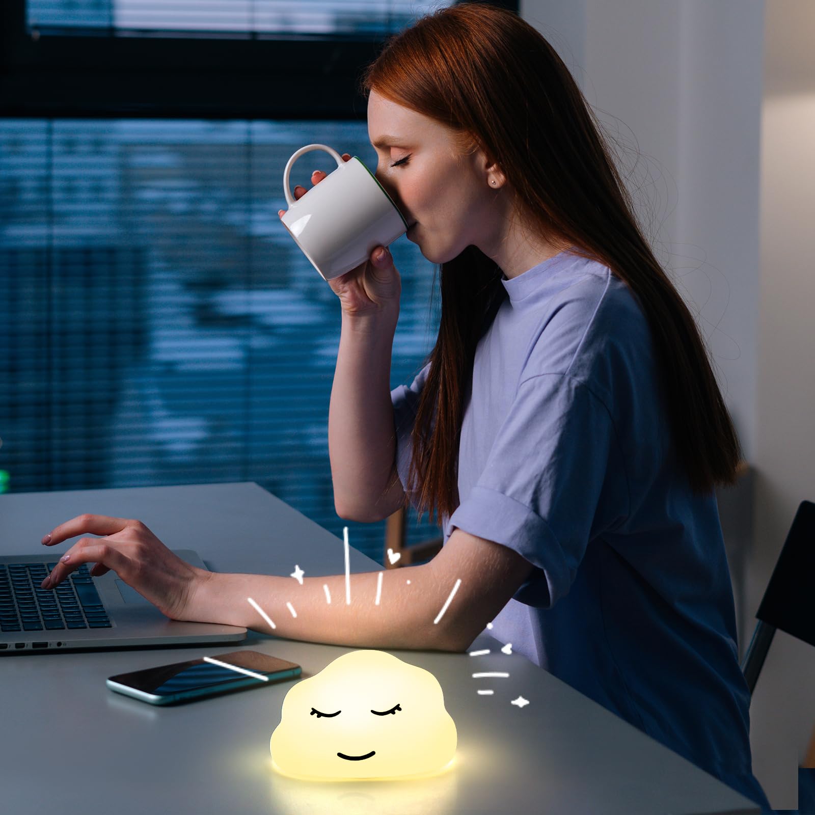 Lampe YeeBeny pour un sommeil plus paisible et respiration nocturne.