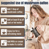 YEKBYOE café champignons latte et smoothie, goût équilibré et pratique.