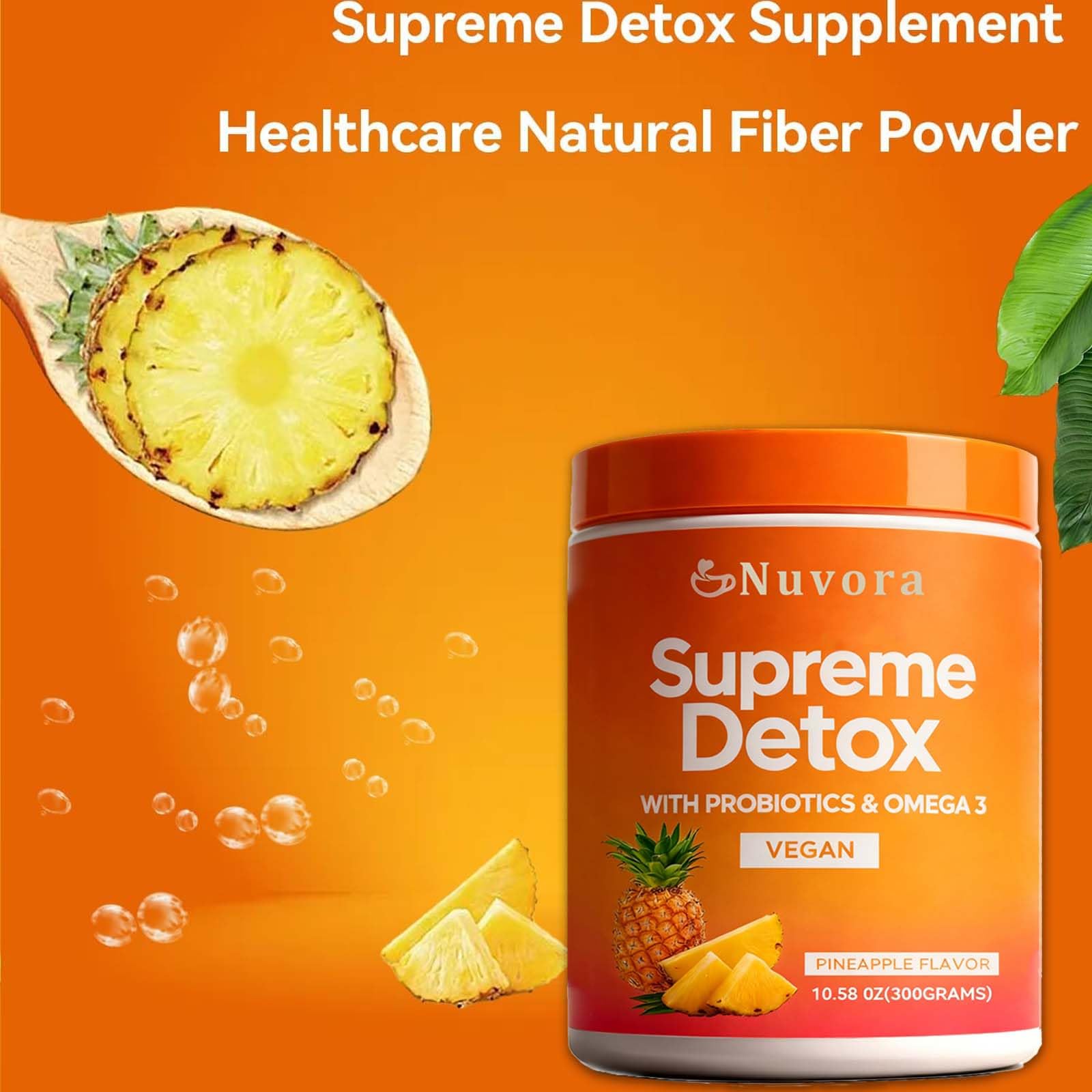 yeLOWMATE Nuvora-extraits-ananas-bromelaine: enzymes naturelles pour aider la digestion.