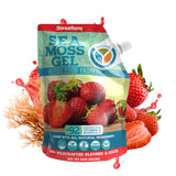 Yemaya Gel Algue de Mer Fraise, bouteille prête à déguster et énergie naturelle.
