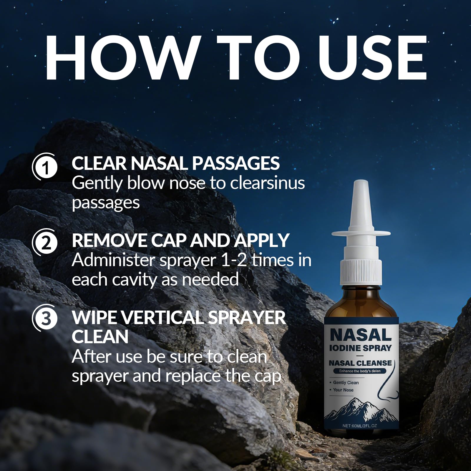 Yeonmi pulvérisateur nasal routine quotidienne sans médicament.