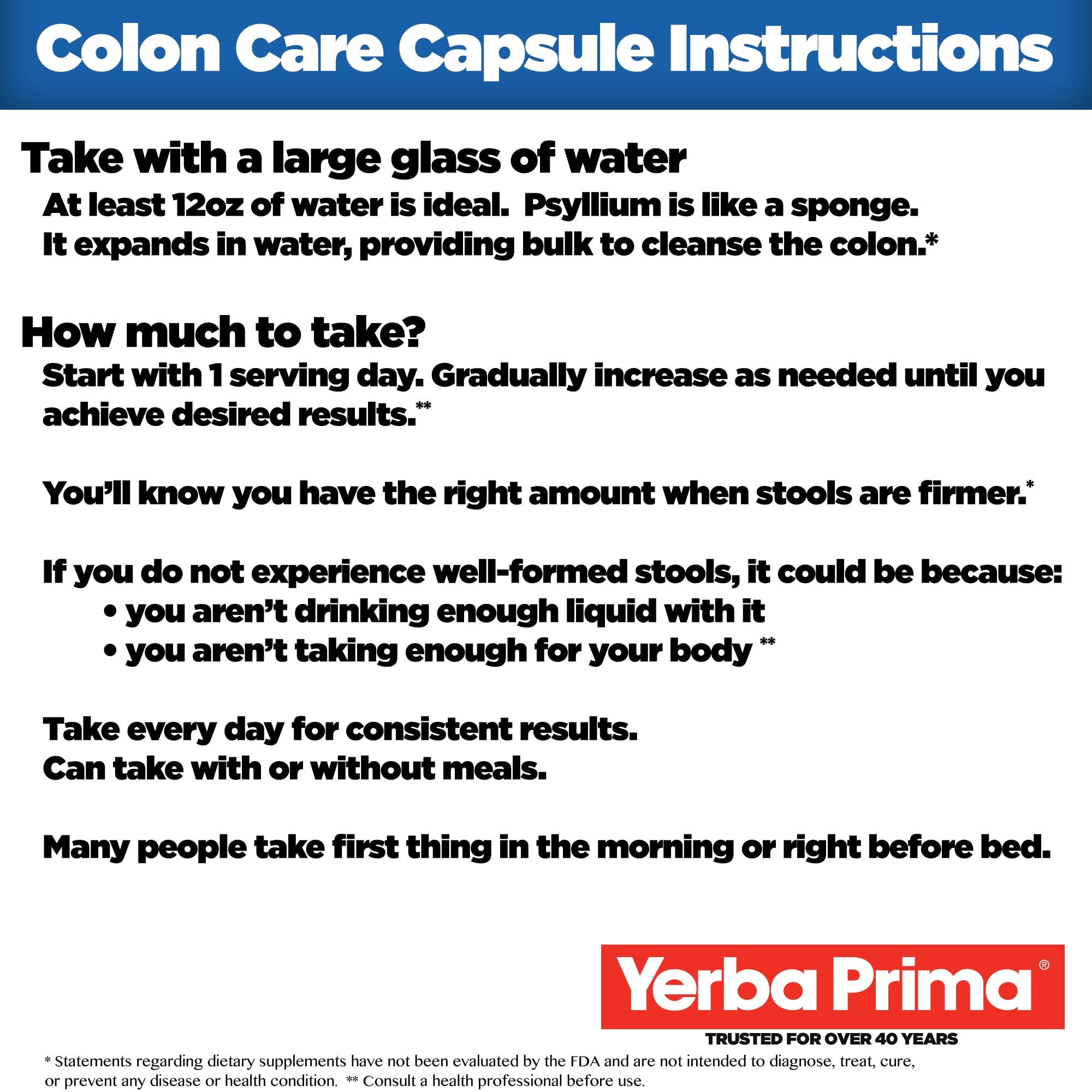 Yerba Prima cinq types de fibres favorisant l'équilibre digestif.