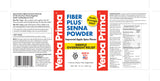 Yerba Prima Fiber Plus Senna Poudre, doseur visible, facilite le dosage et l'hydratation.