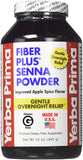 Flacon Yerba Prima Fibre Plus Senna – poudre, soutien potentiel à la régularité et au bien-être digestif.