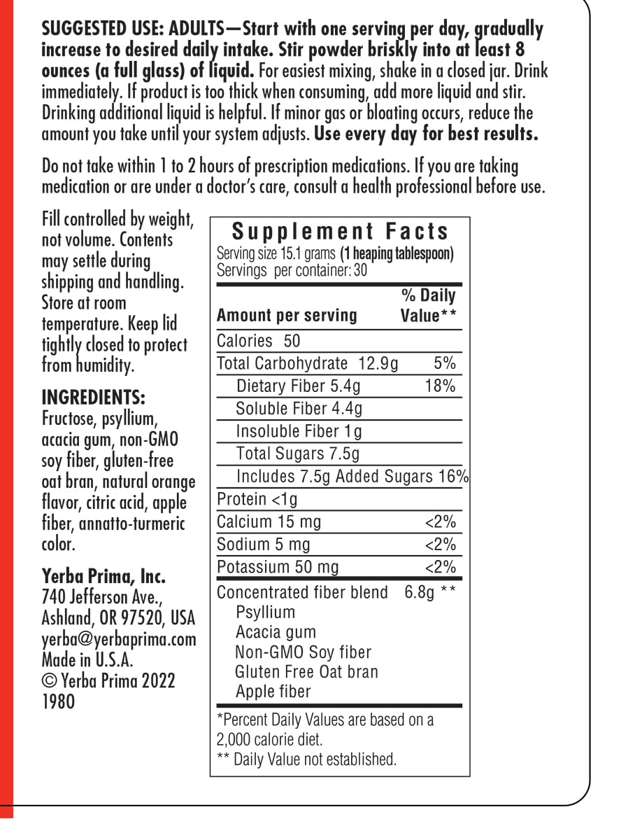 Cuillère-dose Yerba Prima montrant une mesure simple.