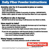 Yerba Prima Mélange fibre, se dissout facilement dans l'eau.