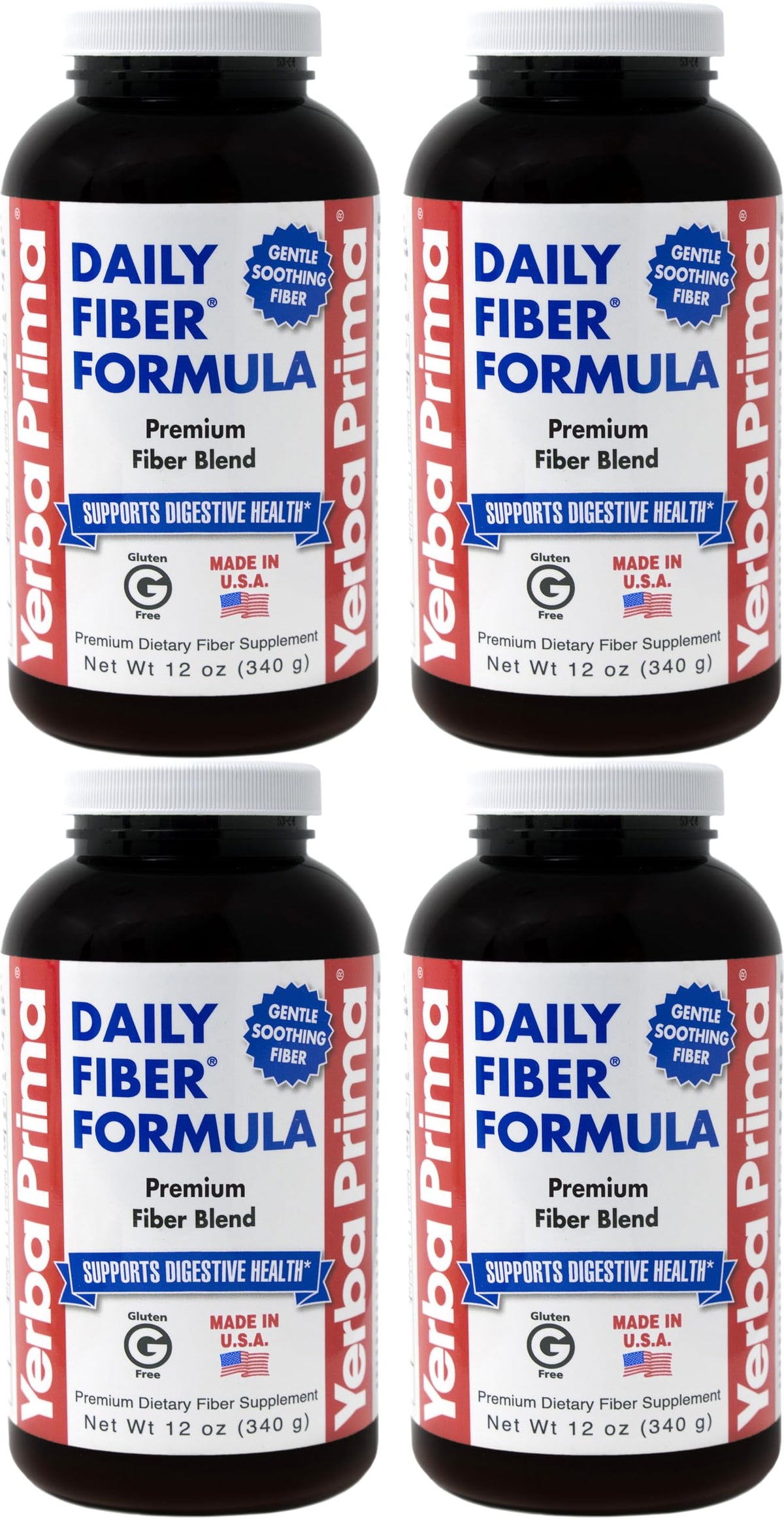 Yerba Prima Poudre fibre quotidienne, texture fine facilitant le mélange.