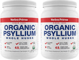 Bouteille Yerba Prima Psyllium entier, fibre naturelle et certifiée biologique.
