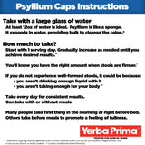 Yerba Prima Psyllium Husk Capsules - pratique pour le quotidien et la régularité potentielle.