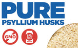 Yerba Prima Psyllium Husks doseur, mesure précise pour portions quotidiennes flexibles.