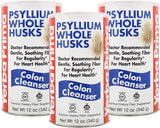 Yerba Prima Psyllium Husk, pack de 3 bouteilles pour soutenir la régularité naturelle.