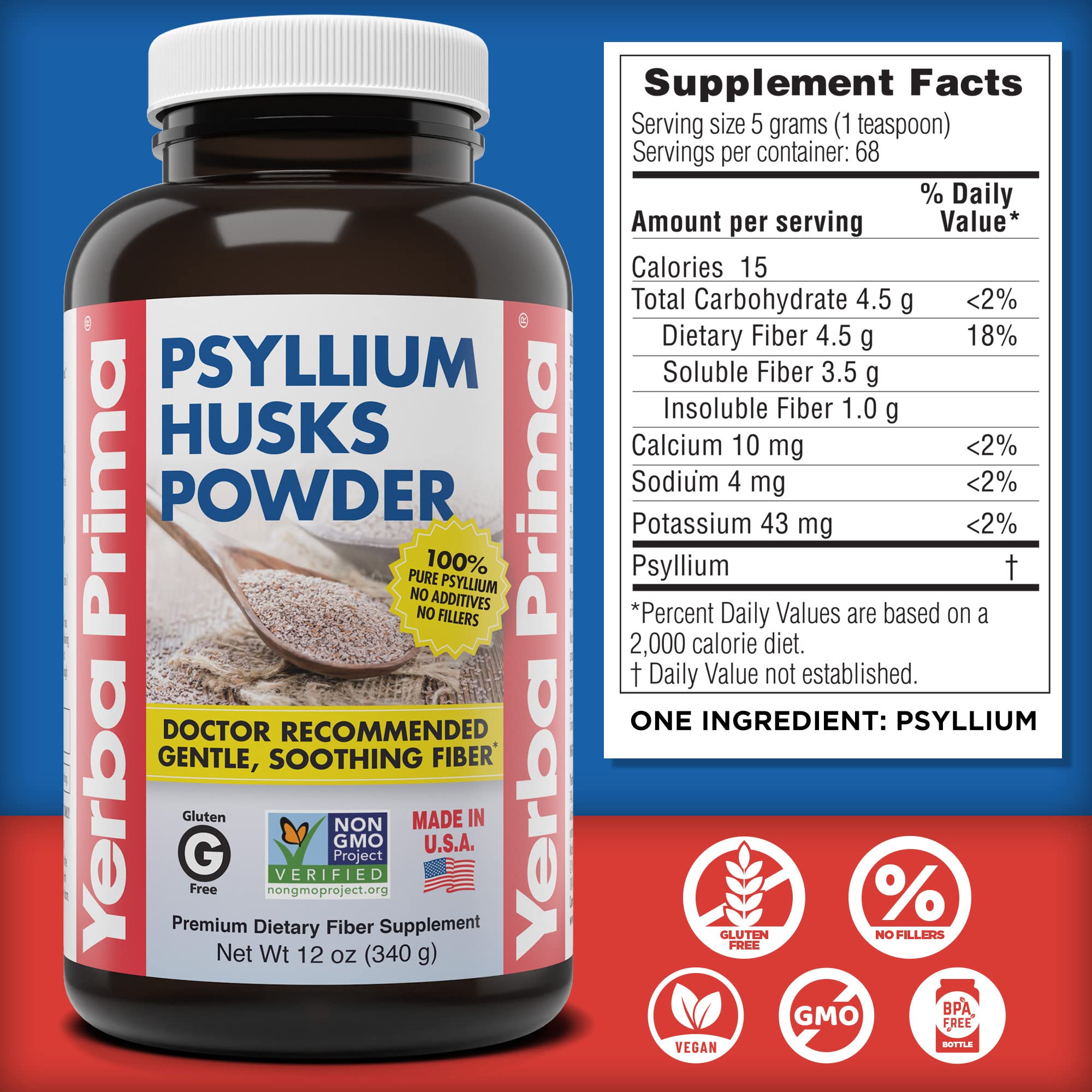 Texture fine et naturelle de psyllium pour un mélange facile