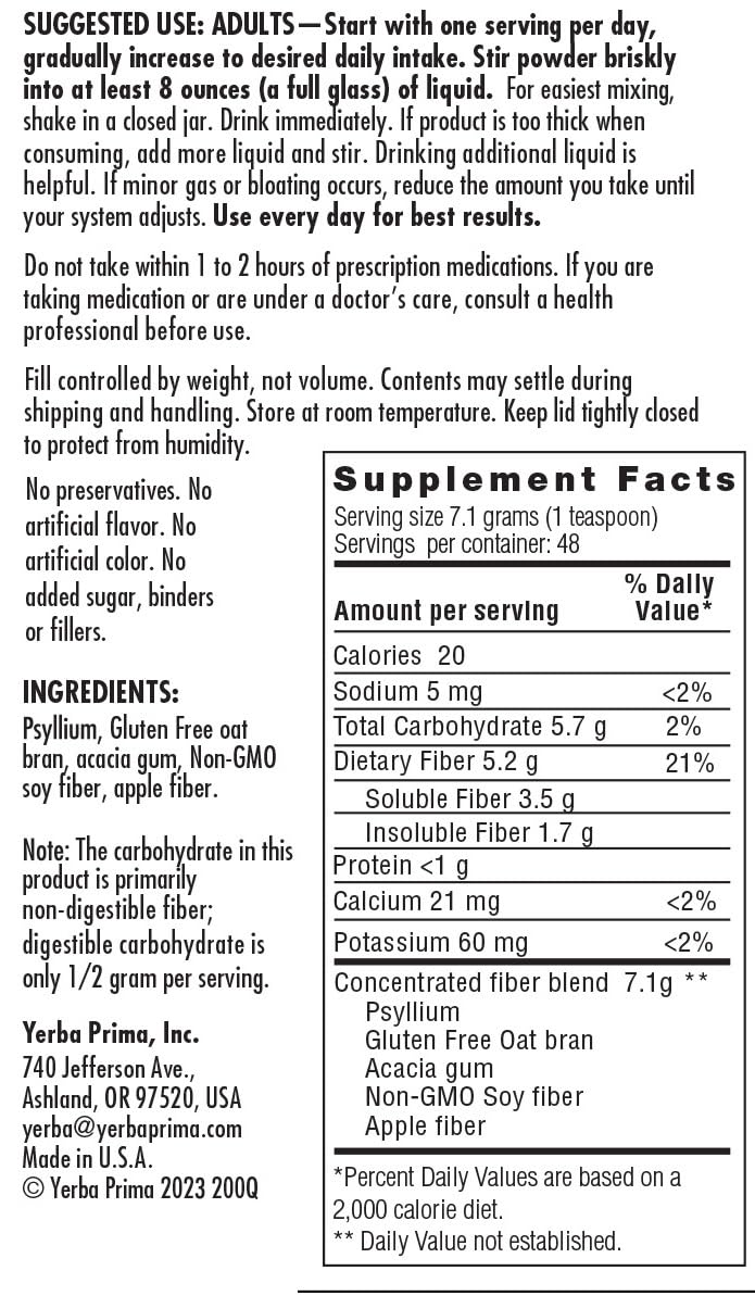 Yerba Prima Sans additifs, sans sucre ajouté, choix plus pur.