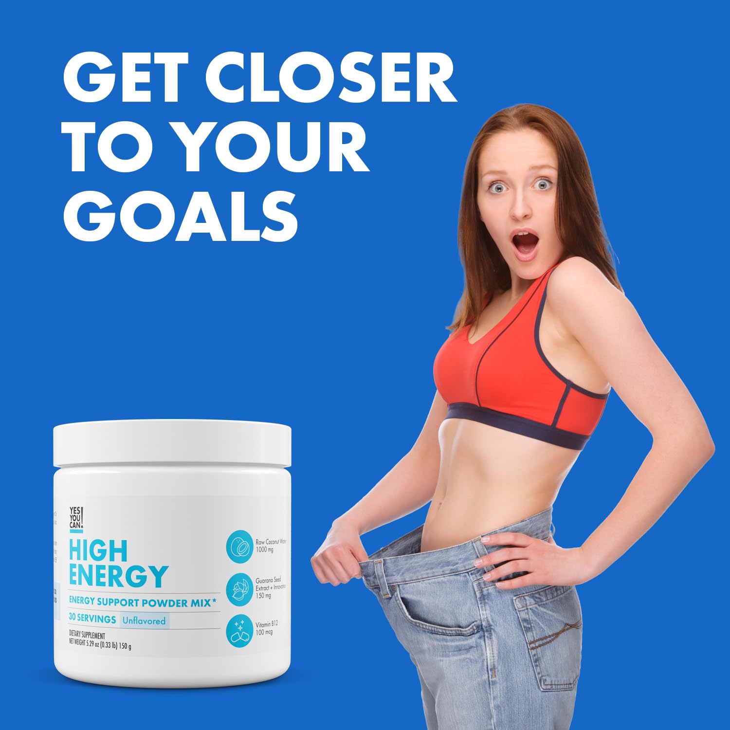 Yes You Can! Booster énergie – vitamine B12 pour soutenir l'éveil mental.