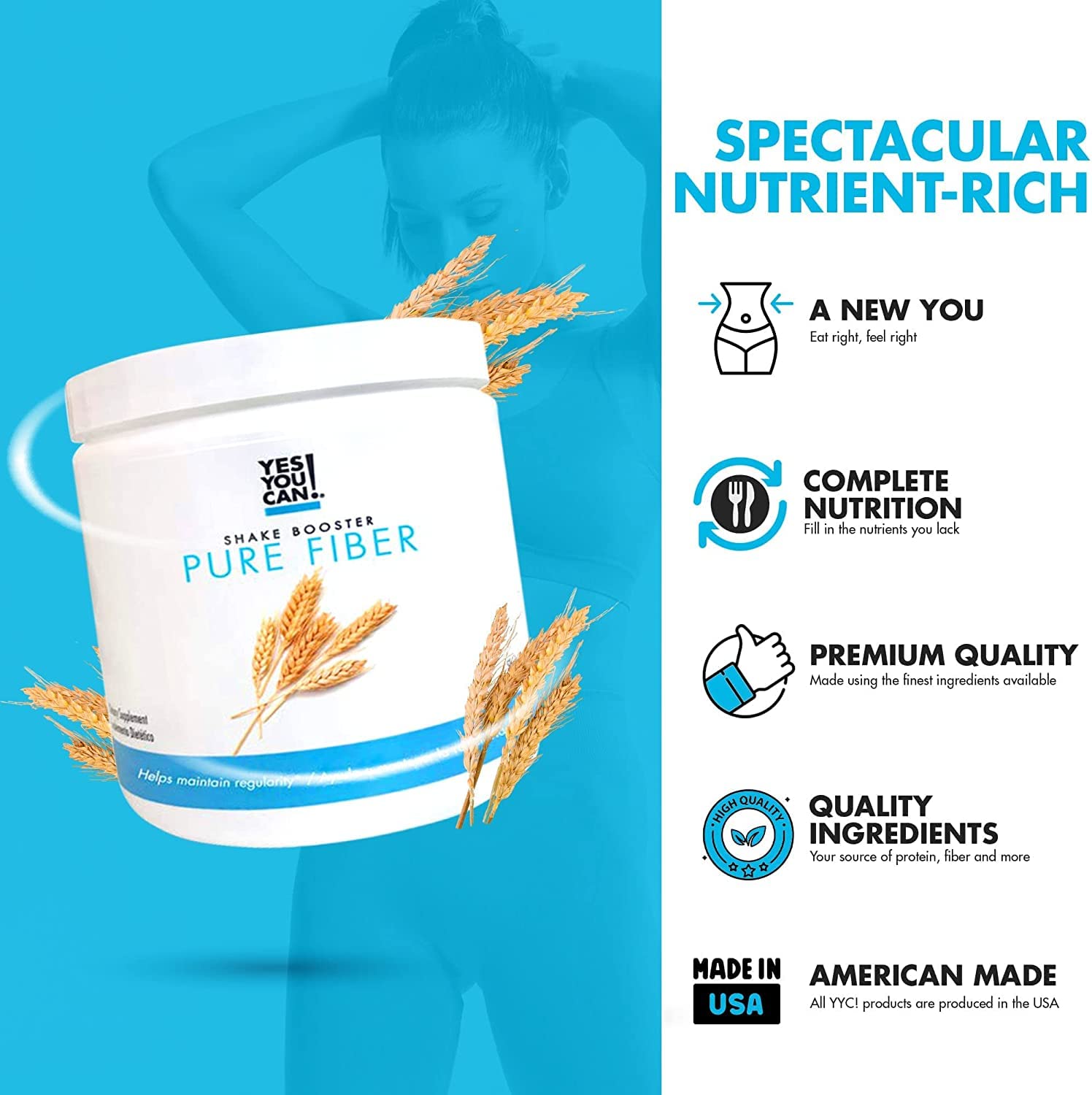Yes You Can Shake Booster Pure Fiber — shake prêt à boire avec fibre et goût agréable.