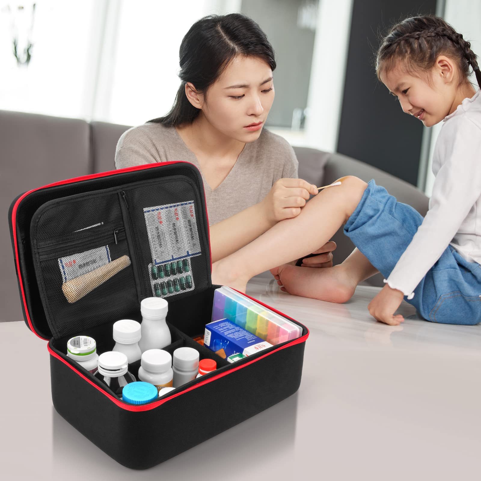 Cadeau idéal Yewltvep, boîte pratique pour premiers secours et organisation.