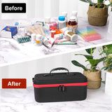 Poches élastiques et maillées Yewltvep pour thermomètre et accessoires, rangement pratique.