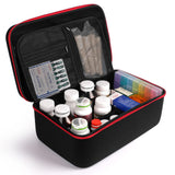 Rangement Yewltvep avec diviseurs amovibles pour une organisation claire des médicaments.
