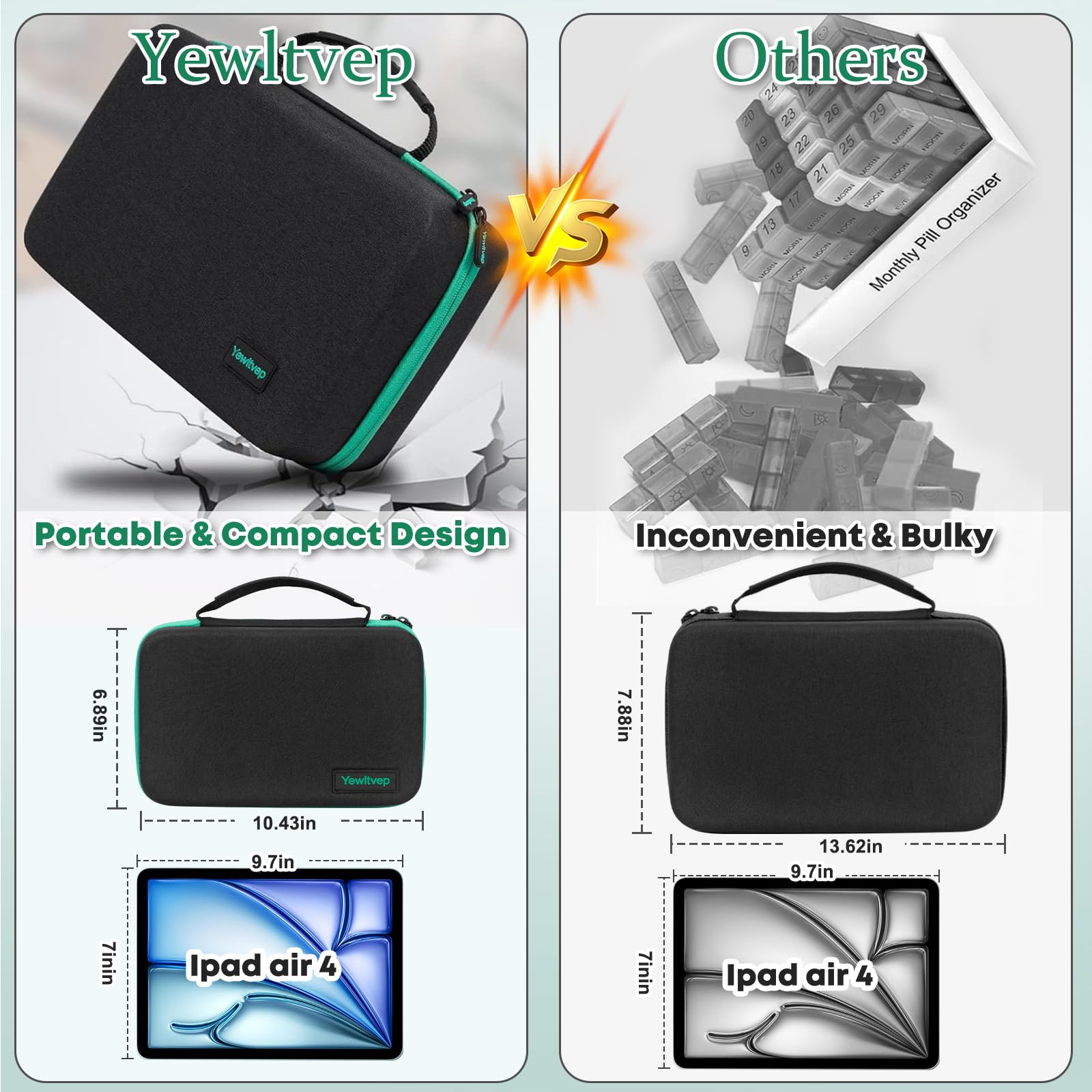 Yewltvep: Sangle amovible pour transport mains libres.