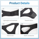 Bandeau menton YeyHaiza, respiration facilitée pendant le sommeil.