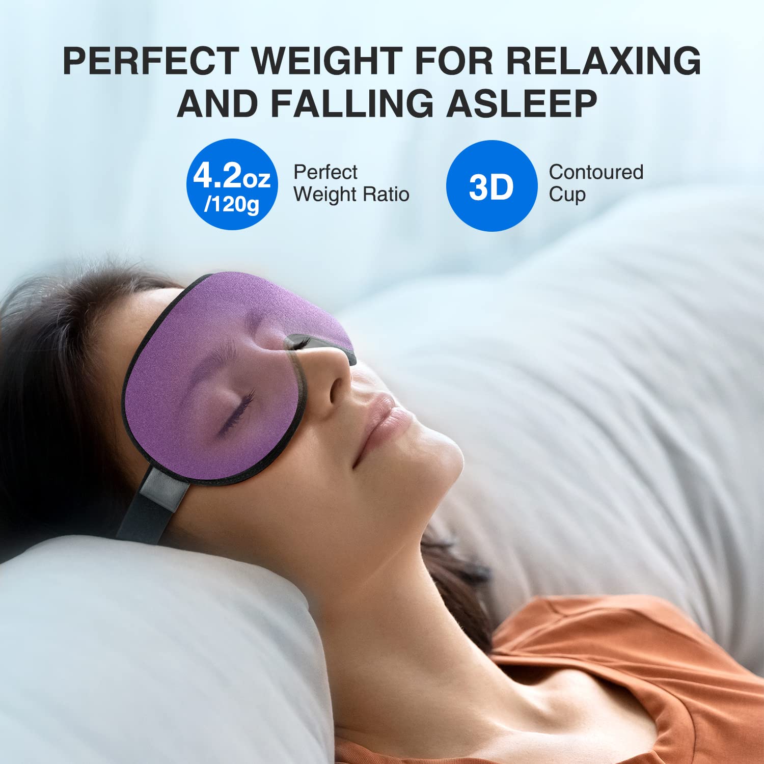 YFONG masque anti-lumière design ergonomique bloque les distractions lumineuses.