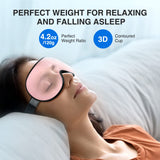 Masque YFONG rose, conception ergonomique épouse le visage pour occultation complète.