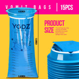 Fermeture torsion des sacs vomi YGDZ pour éviter fuites et odeurs.