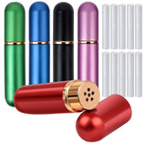 Inhalateur nasal YGDZ rouge en aluminium et verre, pratique en déplacement