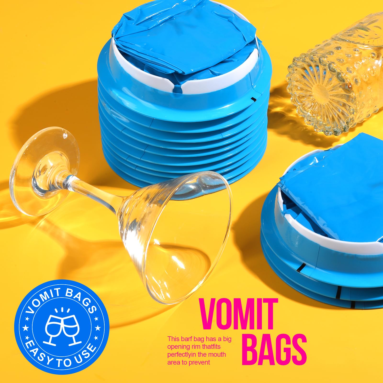 Rangement compact des sacs vomito YGDZ dans une poche ou le sac à main.