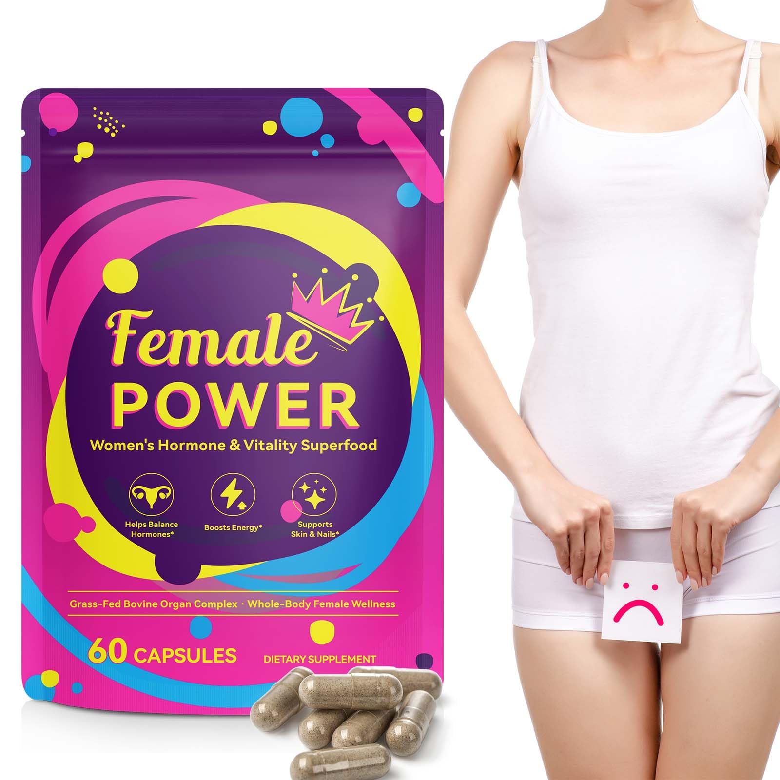 YHFGTTIO Multivitamines Femmes – capsules: facilité d'ingestion et absorption.