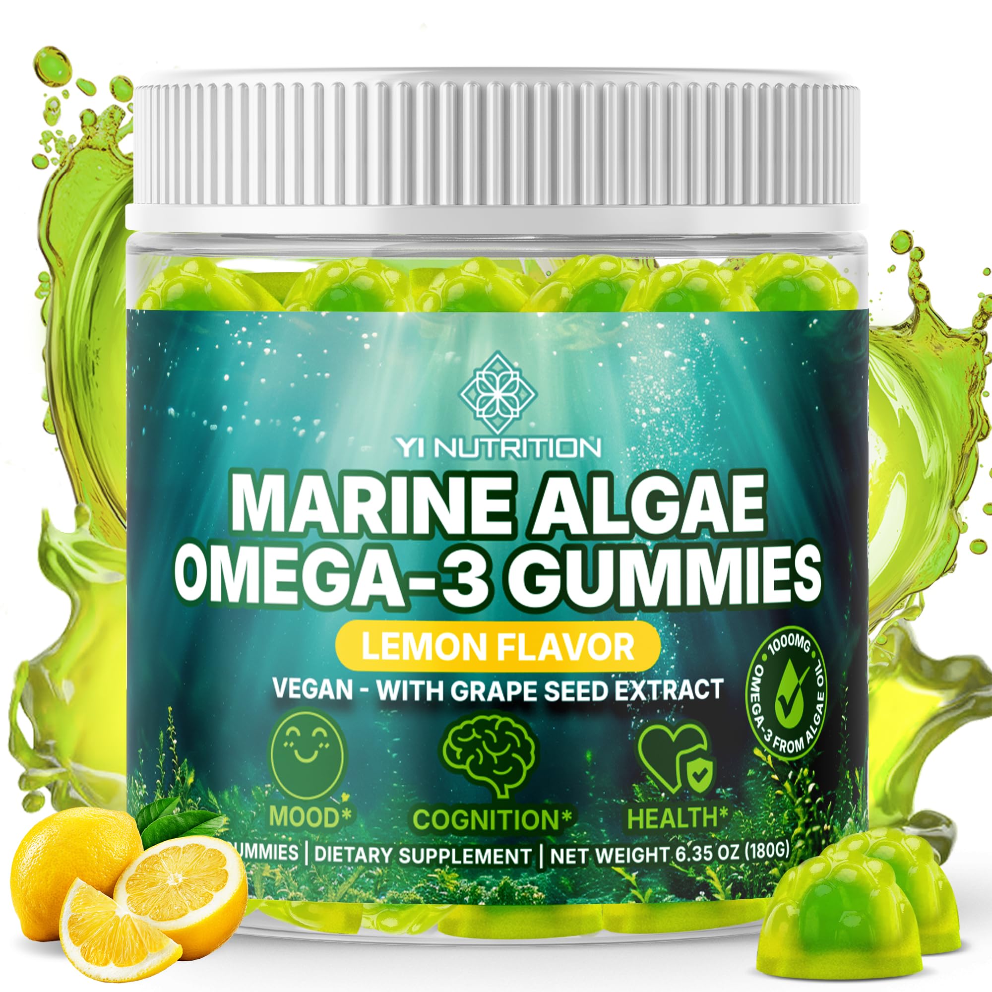 Yi Nutrition Gommes Omega3 couche-doublee image: texture agréable et expérience gustative.