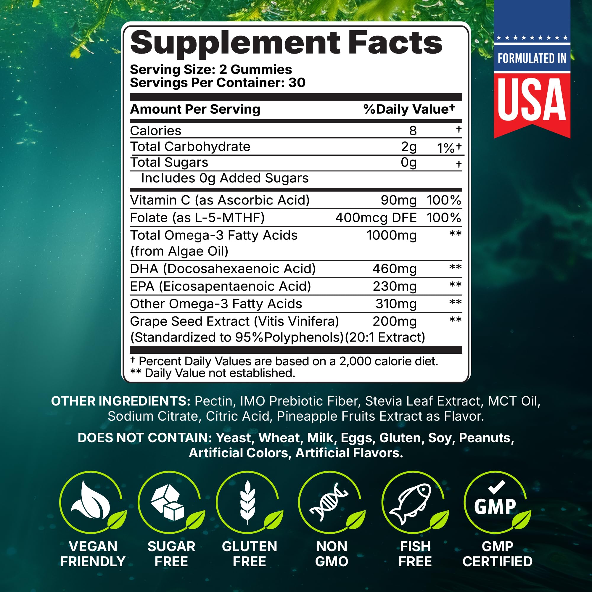 Yi Nutrition Gommes Omega3 folate vitamine C image: énergie quotidienne.
