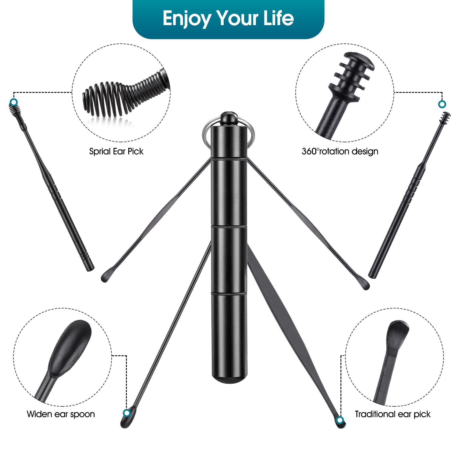 YIGO MASTER: surfaces polies pour un nettoyage doux des oreilles.