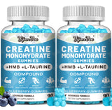 Gummies YijunVee créatine-monohydrate 8000mg myrtille: énergie pour l'entraînement.