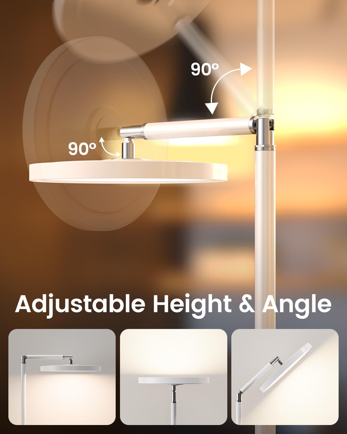Lampe Yikola Sol brillance réglable adaptée à l’activité.