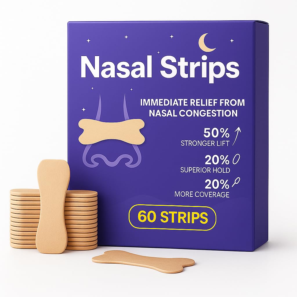 Bandes nasales YILINM adhésives extra-forte, améliorant le flux d’air nocturne.